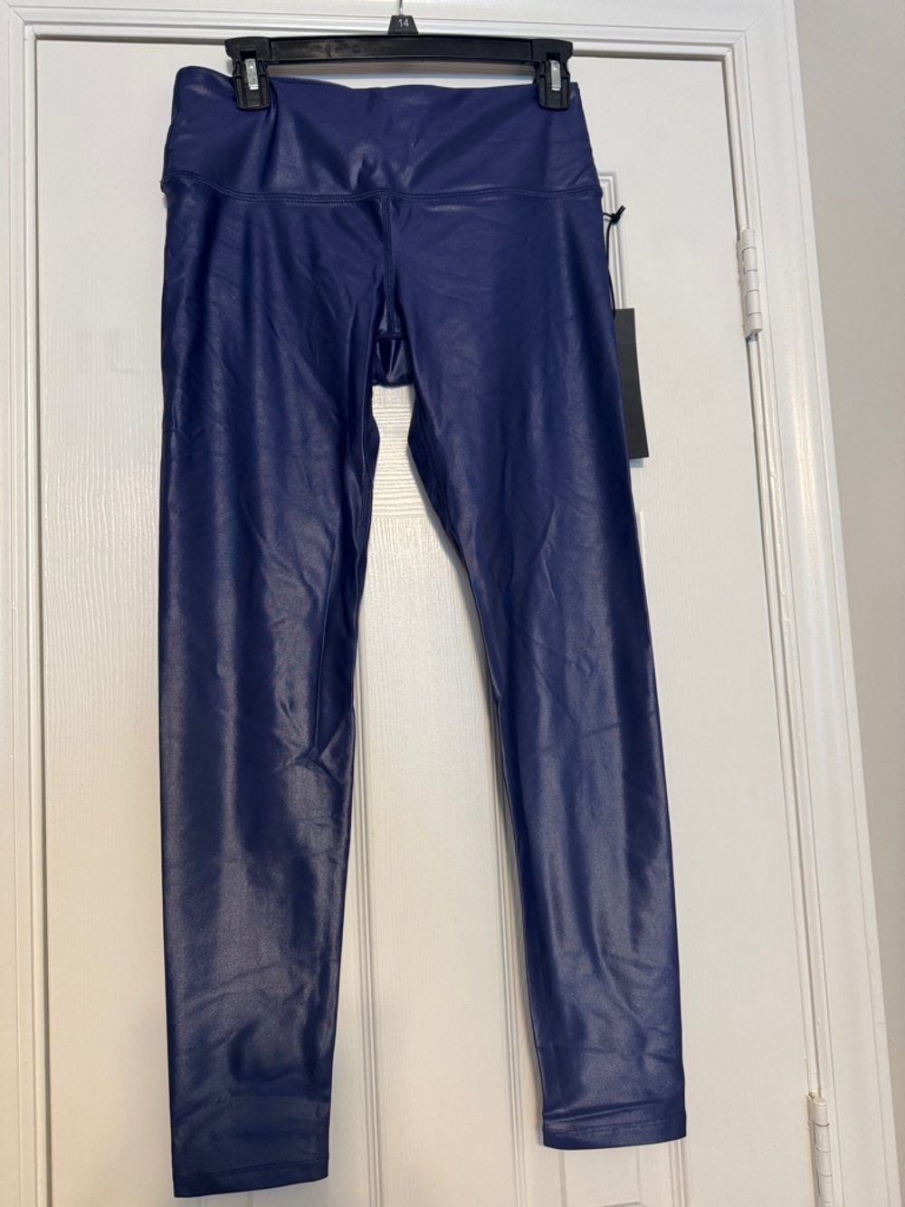 Noli Royal Blue Faux-Leather Leggings